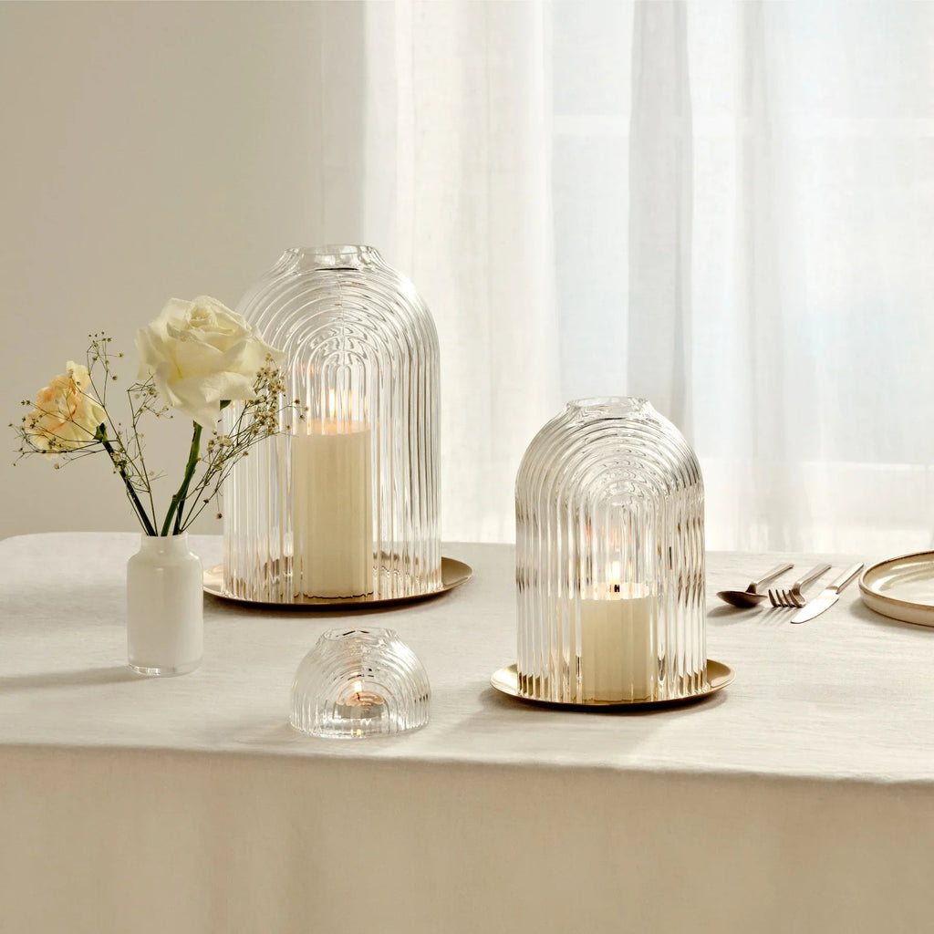 Portatealight Ilo con base in rame