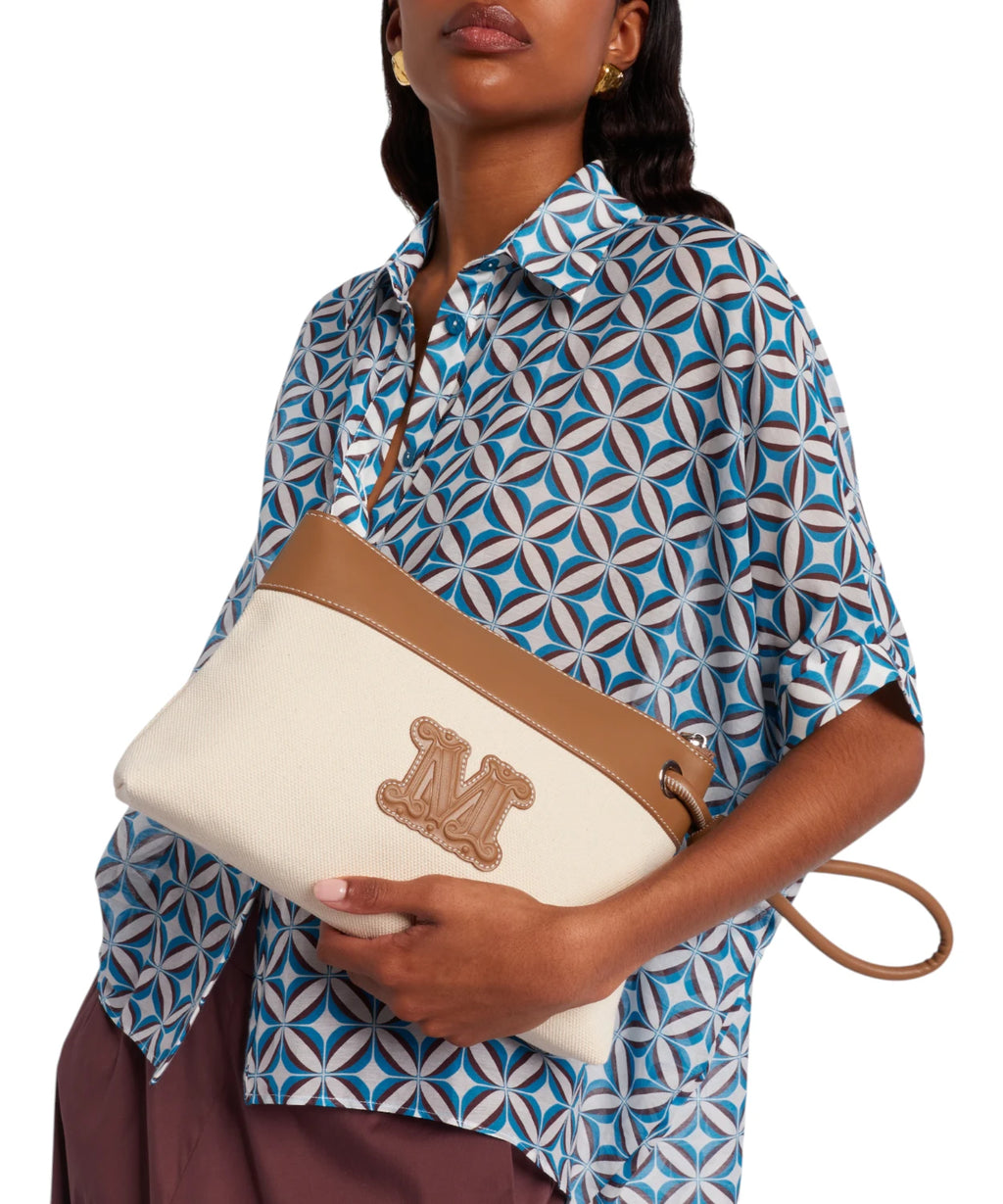 Pochette Max Mara Beachwear BCHFRISIA en toile