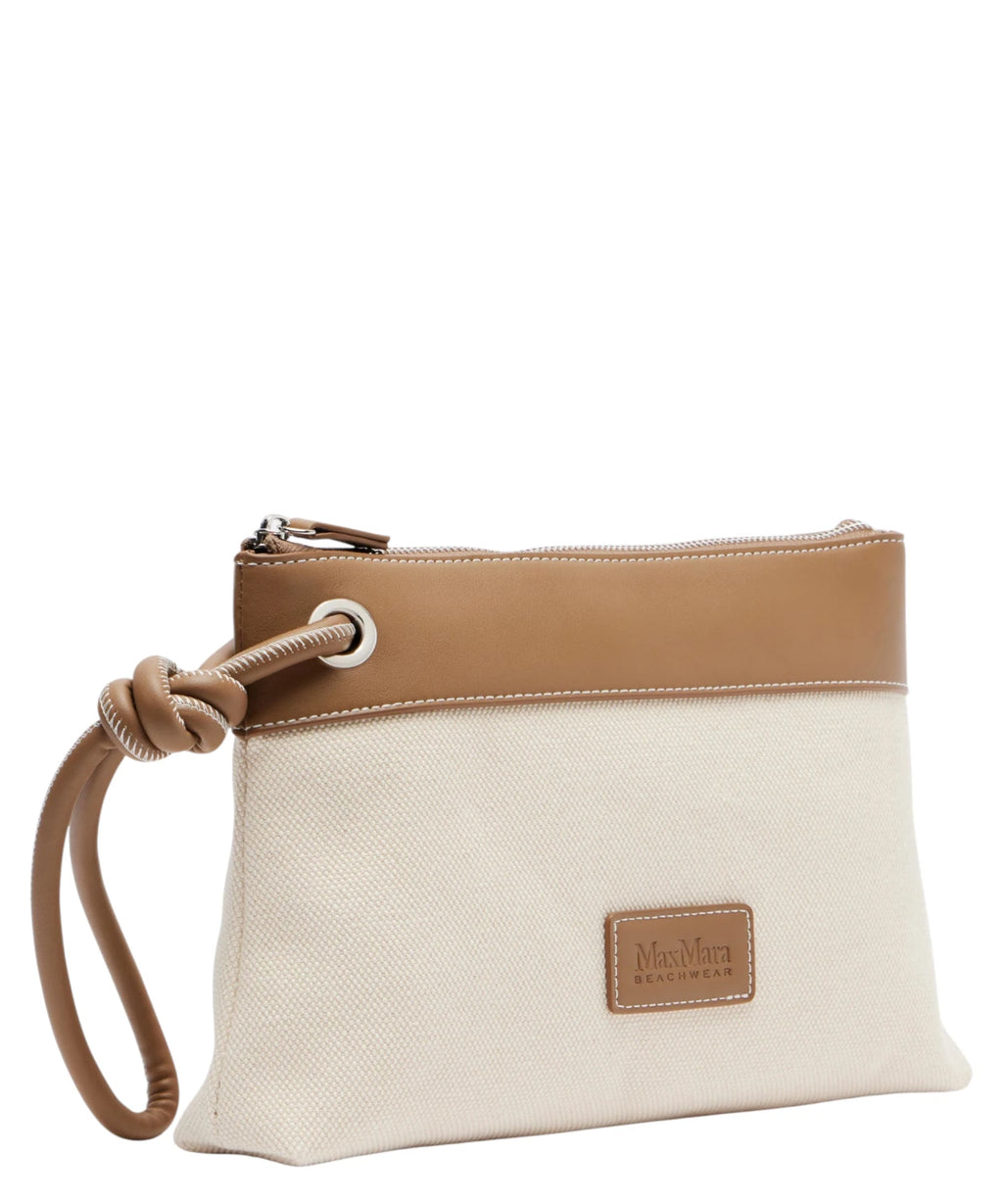 Pochette Max Mara Beachwear BCHFRISIA en toile