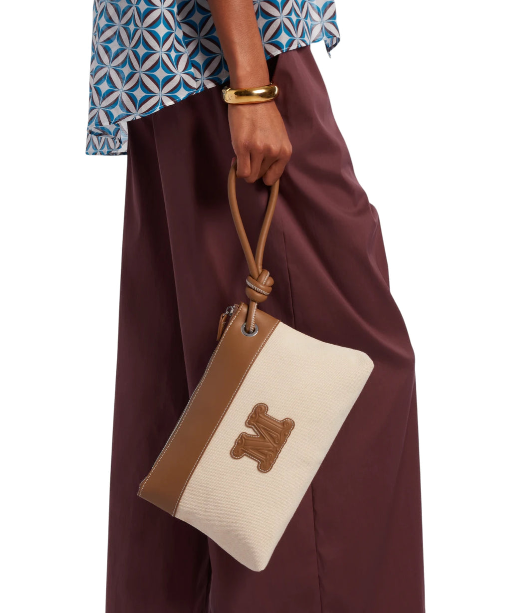 Pochette Max Mara Beachwear BCHFRISIA en toile