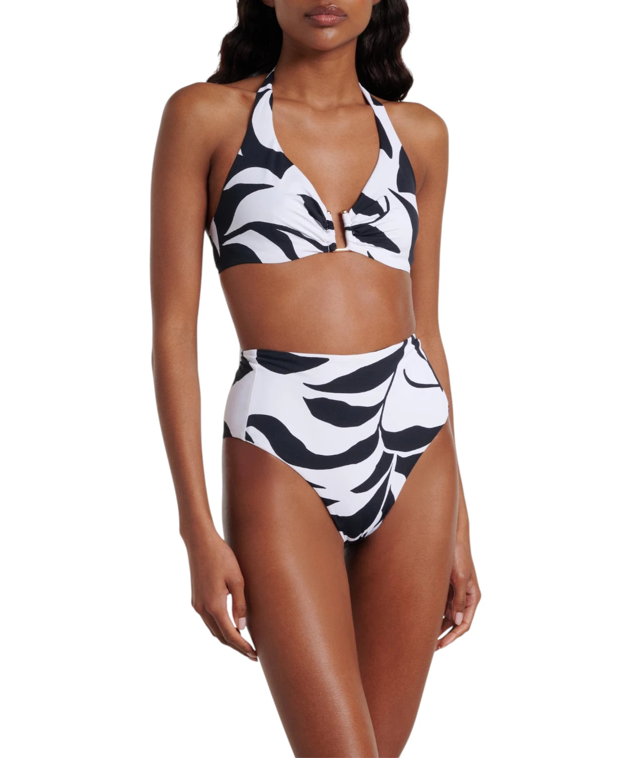 Slip de bikini taille haute Max Mara Stilla avec imprimé floral