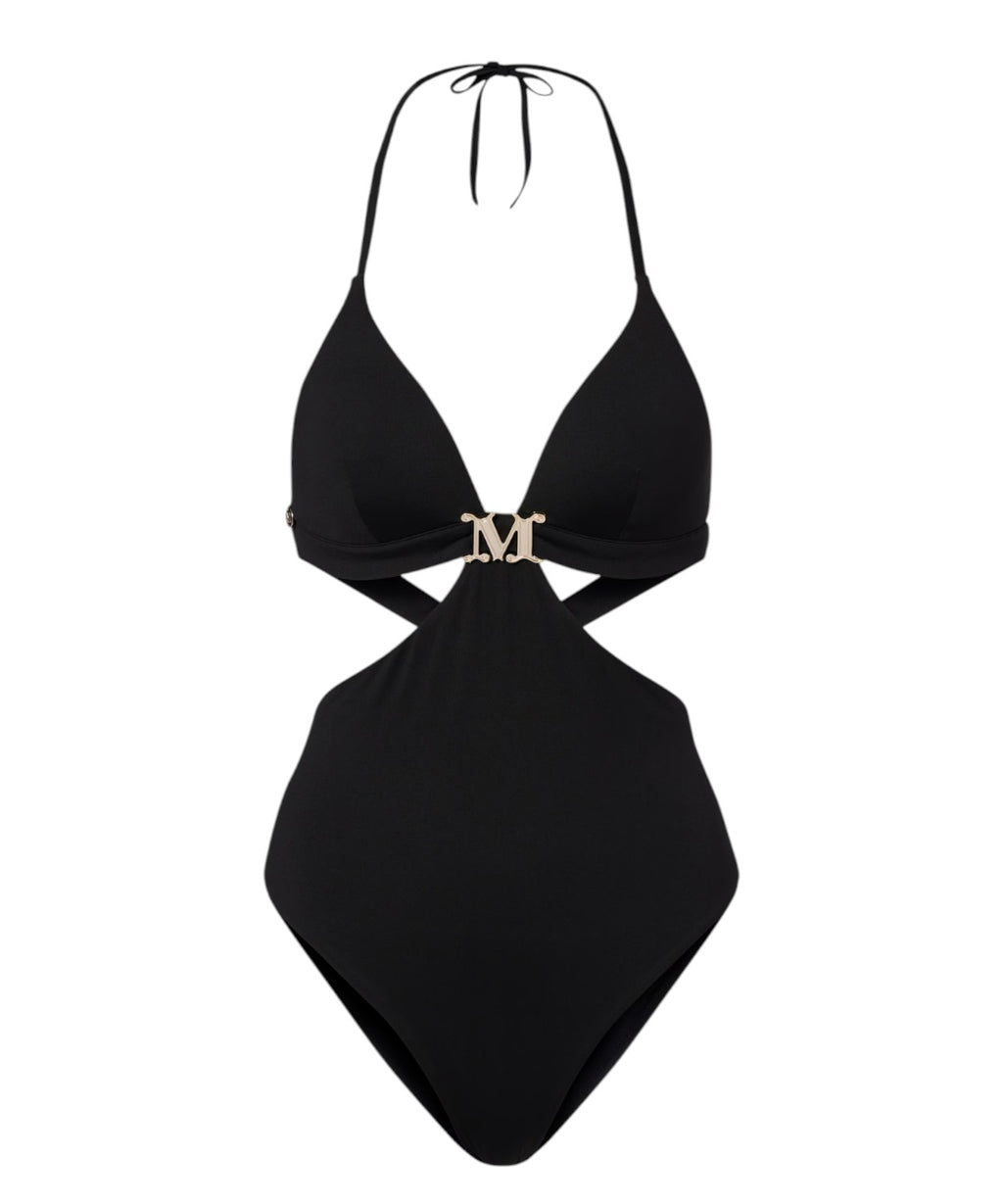 Costume intero Max Mara Cambra con cut-out e dettagli metallici