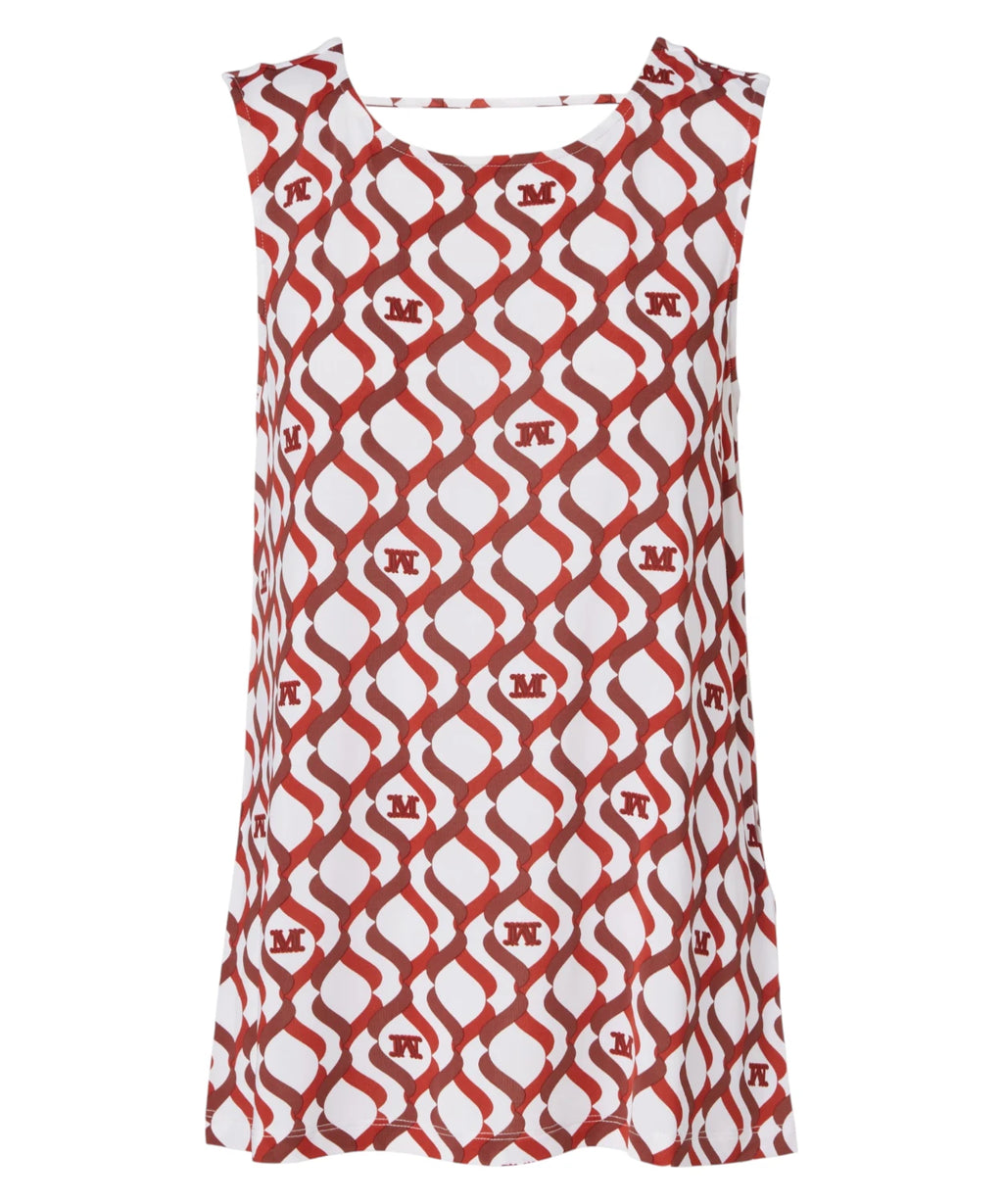Top femme Max Mara Pelota viscose stretch avec imprimé