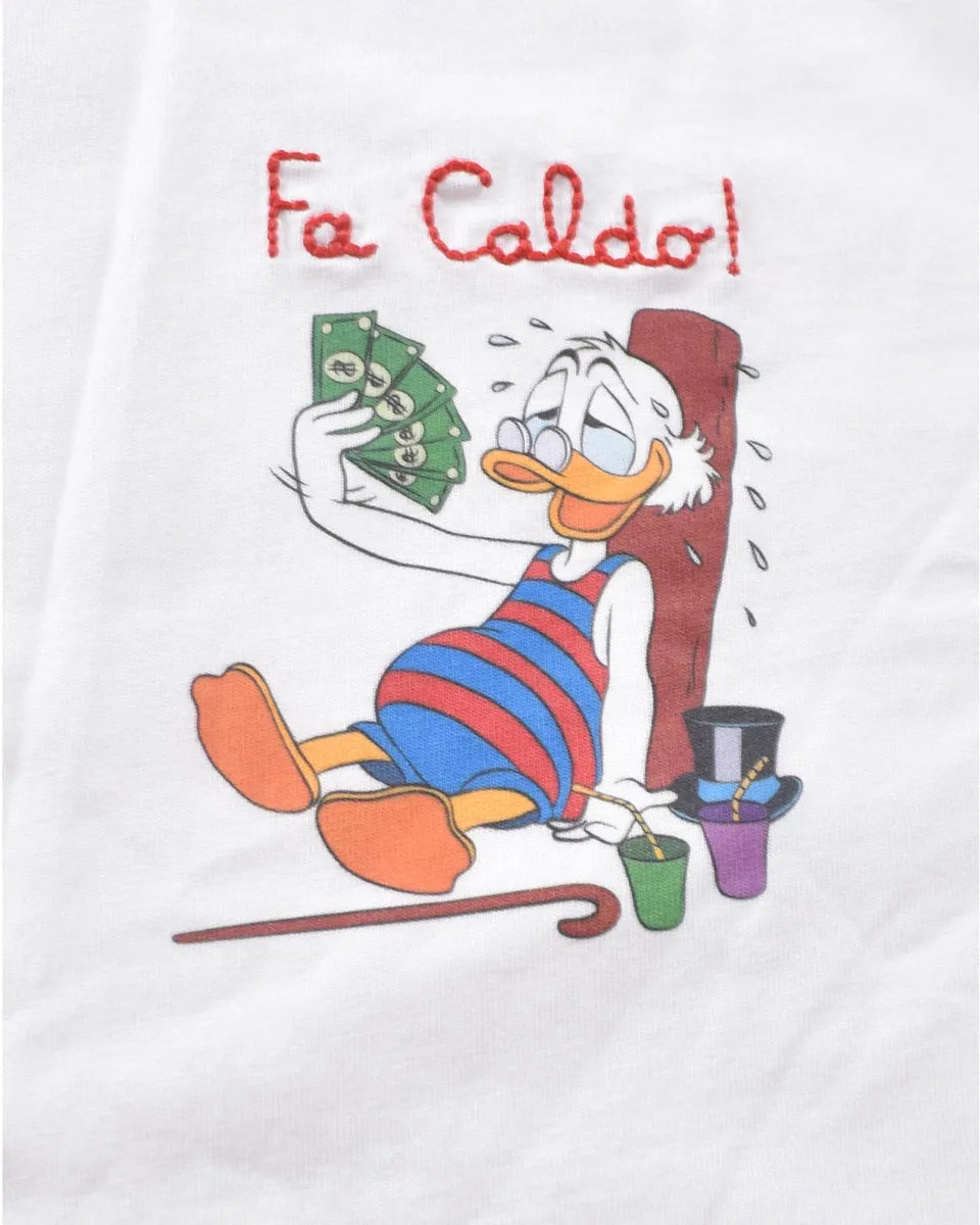 T-Shirt "Fa Caldo!" con Zio Paperone-Mc2 Saint Barth-T-shirt-Vittorio Citro Boutique
