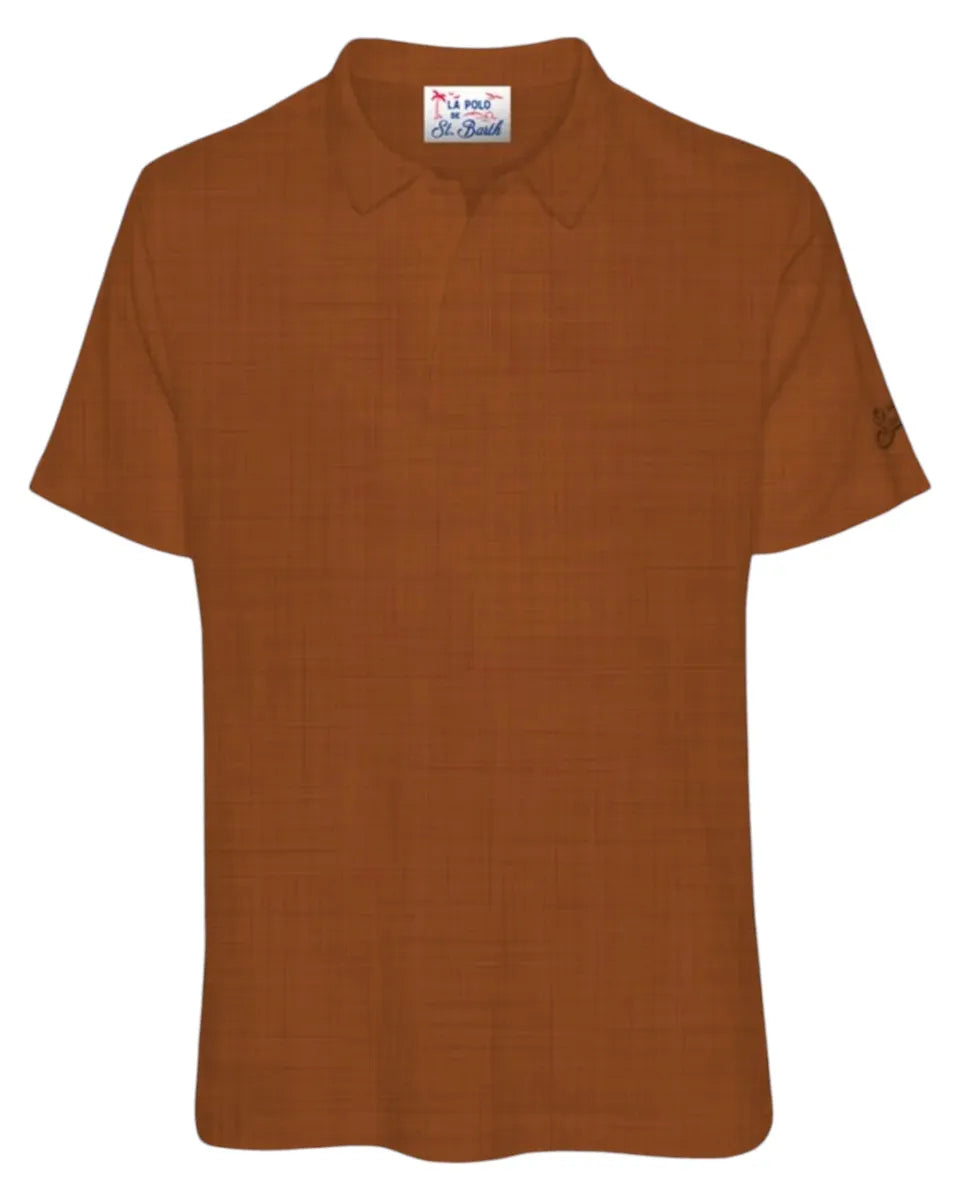 Polo Fraser in Lino-Polo-Mc2 Saint Barth-Vittorio Citro Boutique