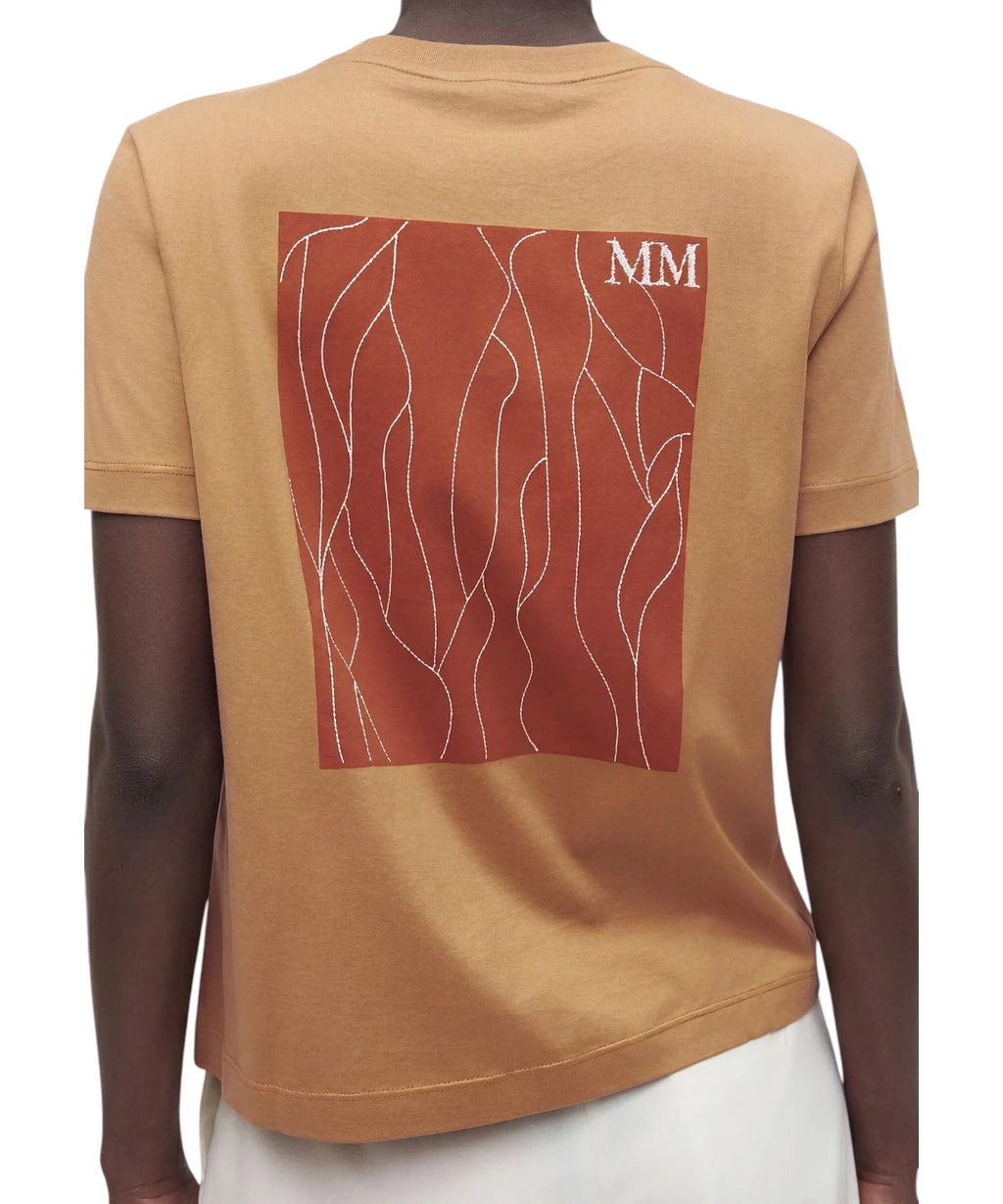 T-shirt femme en coton Licenza avec impression et logo