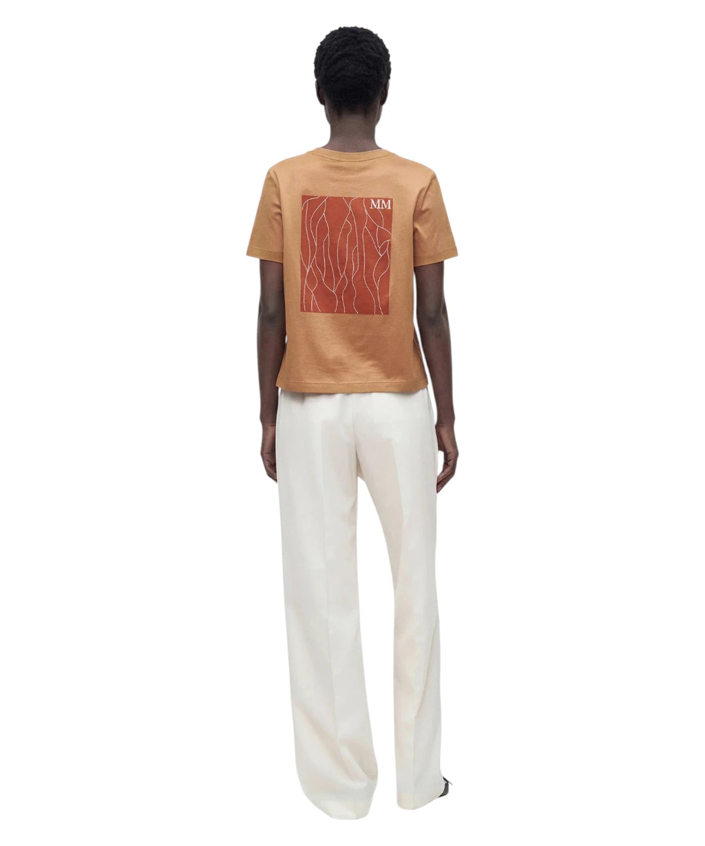 T-shirt femme en coton Licenza avec impression et logo