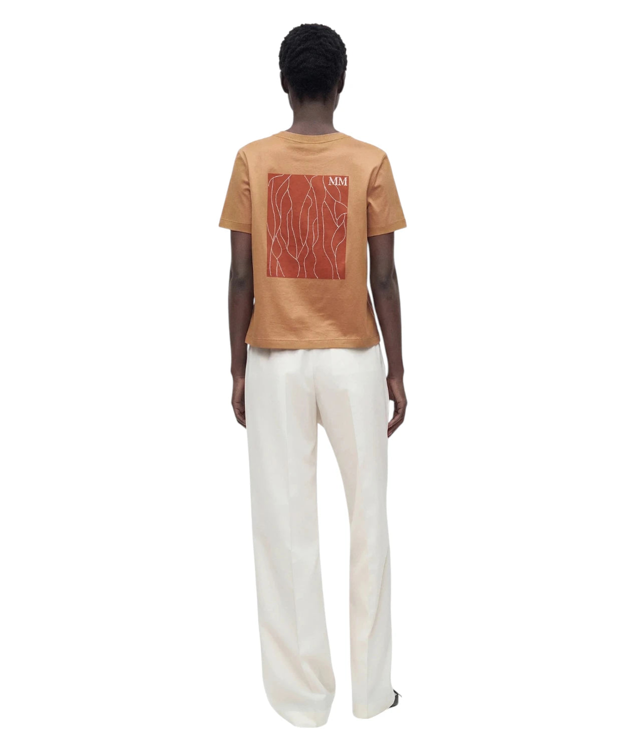 T-shirt femme en coton Licenza avec impression et logo