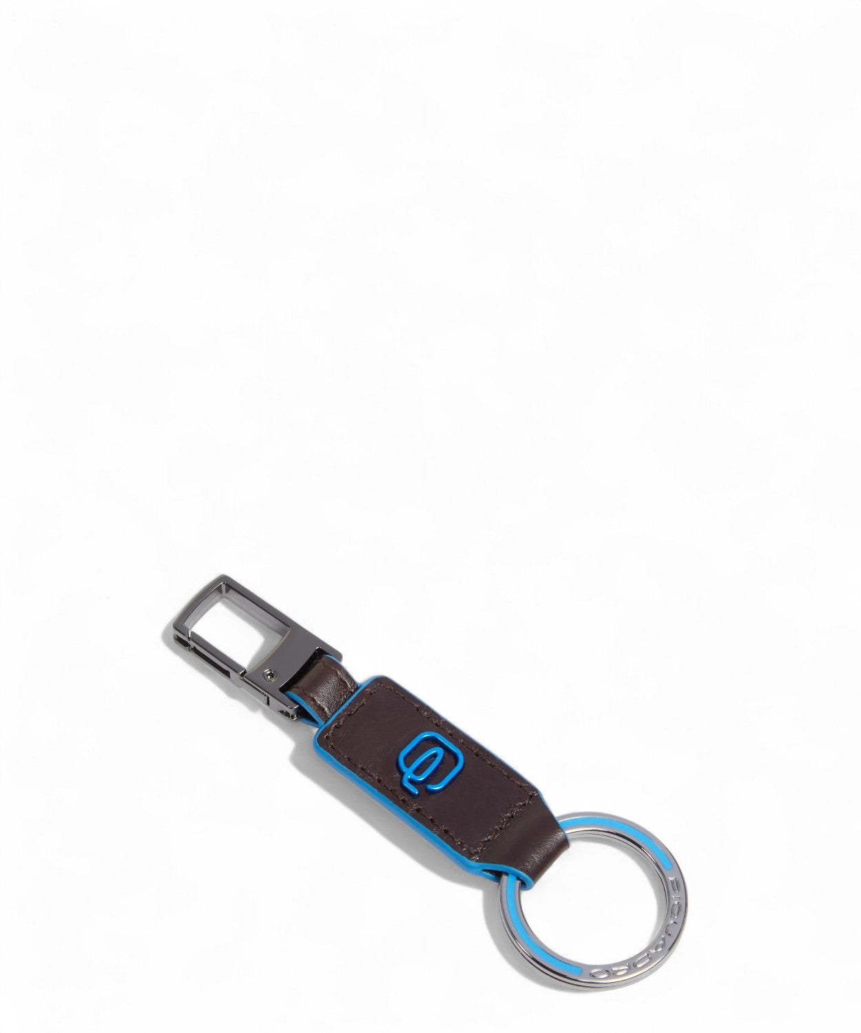 Portachiavi con Moschettone in Pelle Piquadro-Piquadro-Portachiavi-Vittorio Citro Boutique