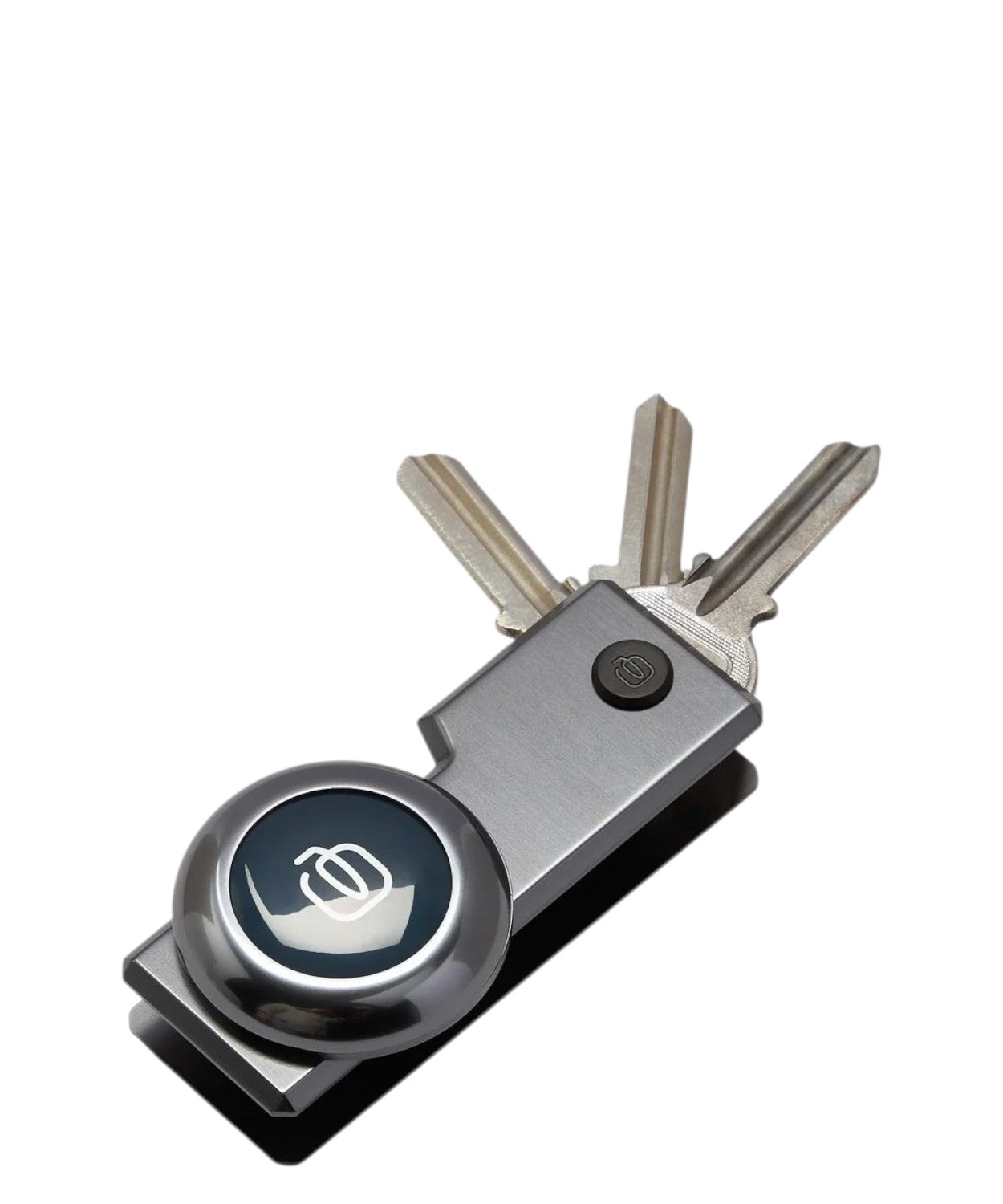 Portachiavi Modular in Metallo e Pelle con Porta AirTag®