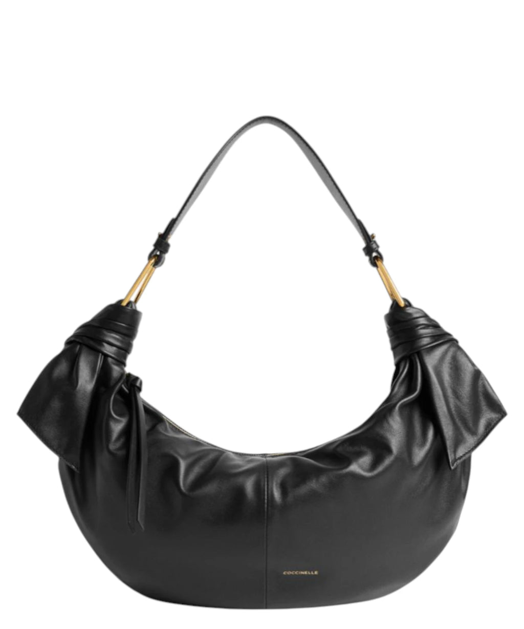 Sac Coccinelle Puffy en cuir lisse