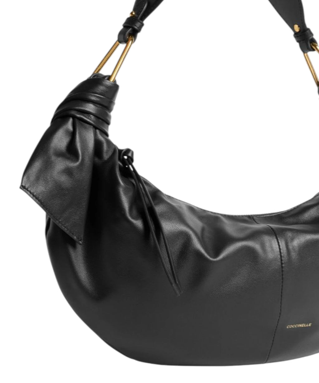 Sac Coccinelle Puffy en cuir lisse