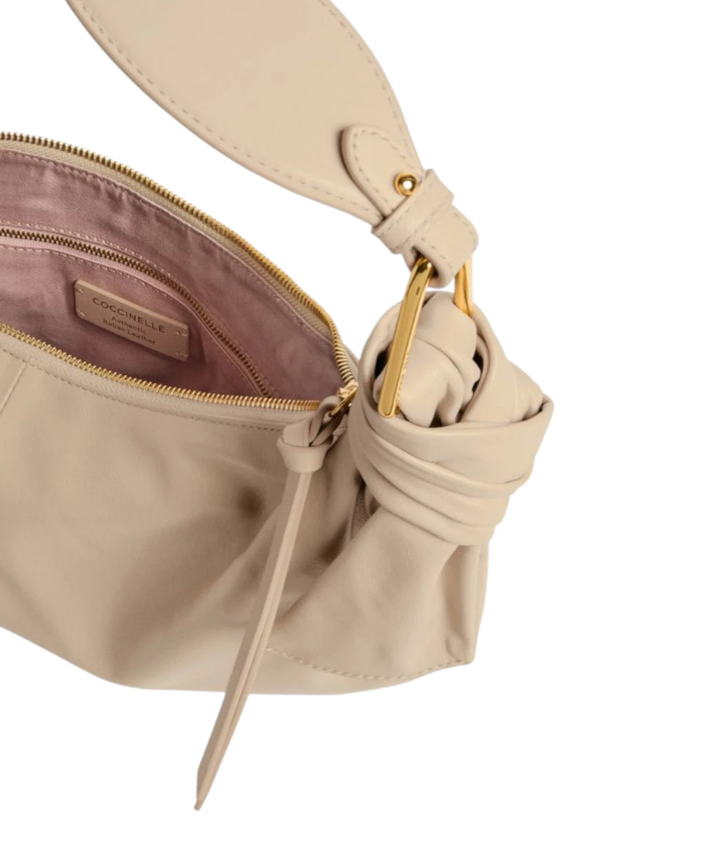 Sac Coccinelle Puffy en cuir lisse pour femme