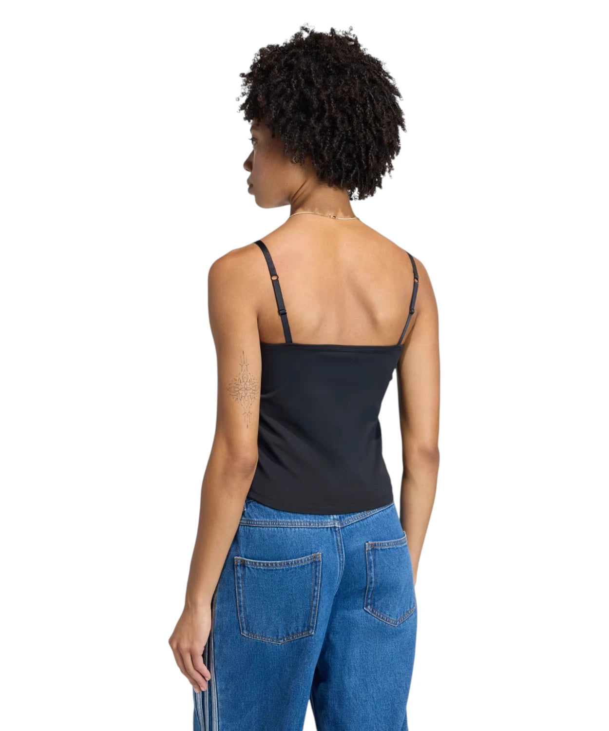 Adidas tube top con perle e paillettes