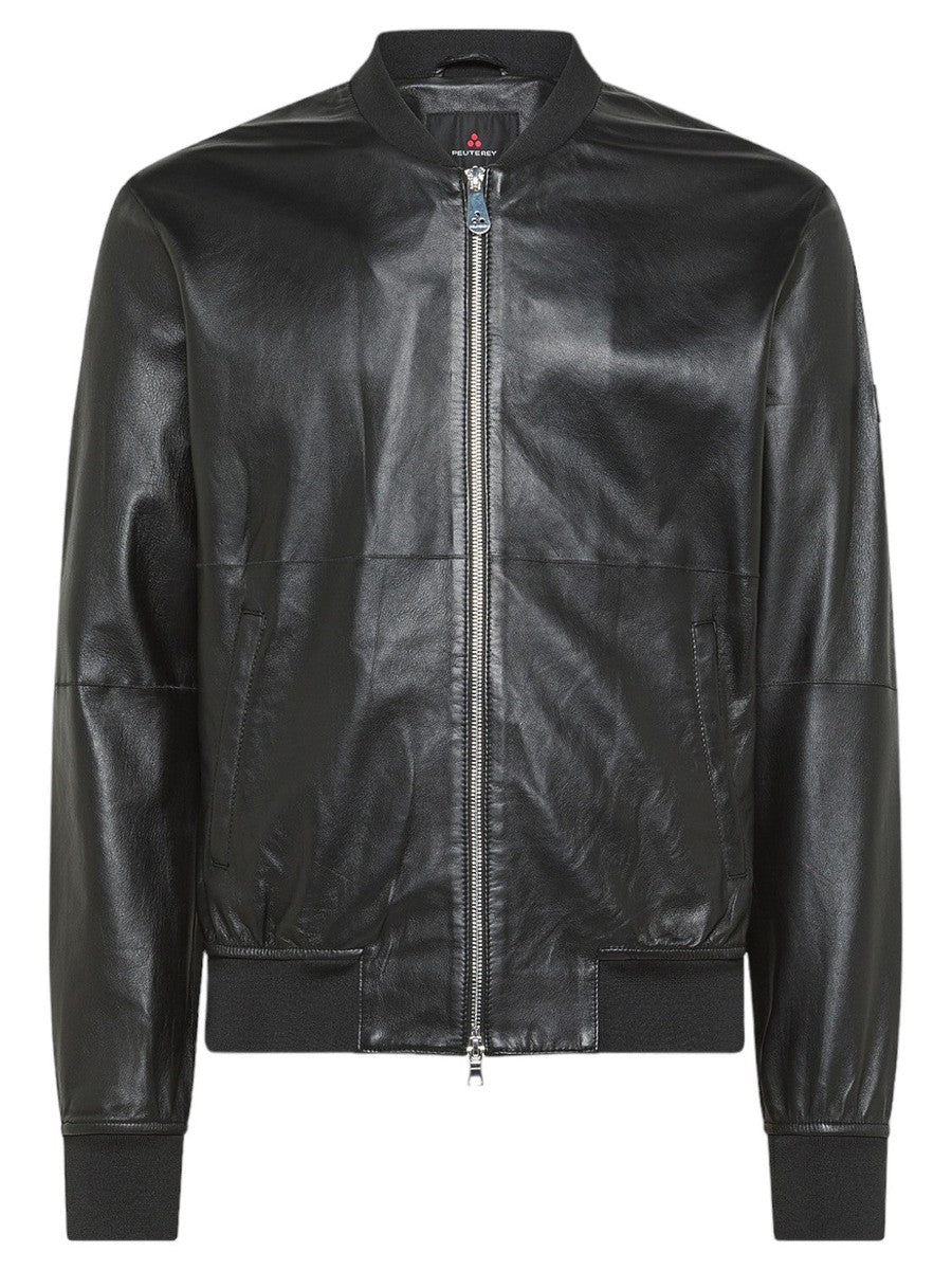 Giacca bomber in pelle Fans-Peuterey-Giacche-Vittorio Citro Boutique