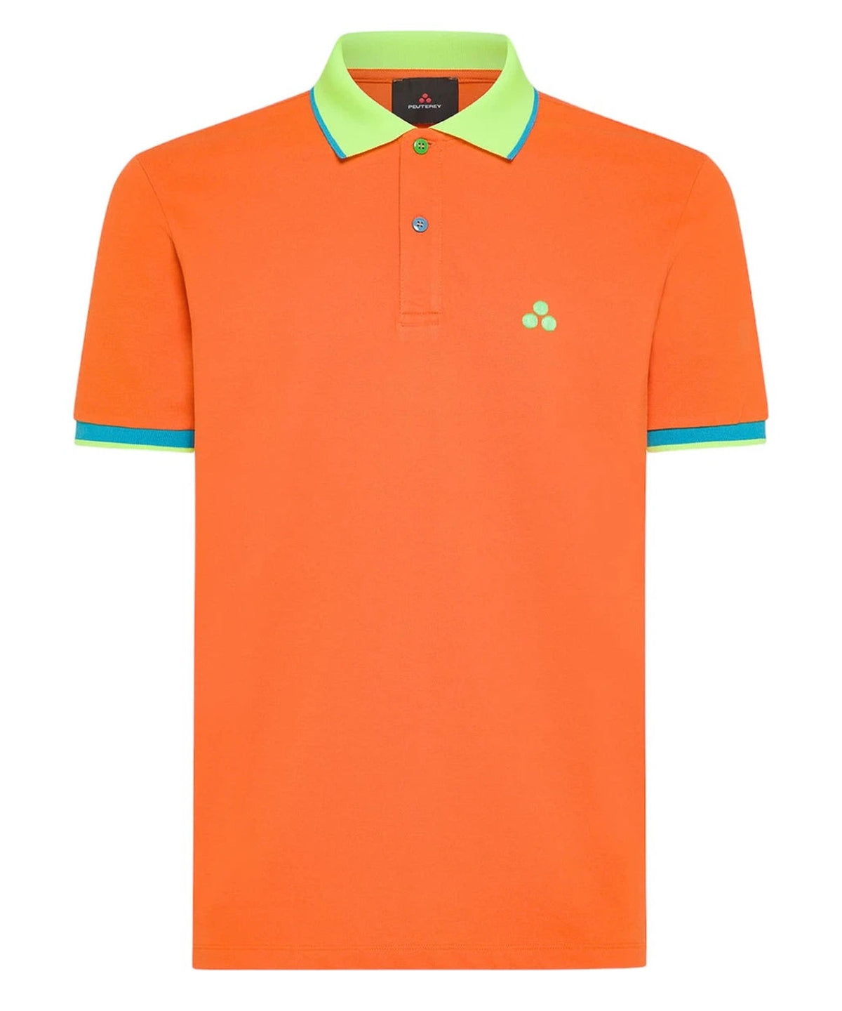 Polo in Cotone Piquet con Dettagli Fluo-Peuterey-Polo-Vittorio Citro Boutique