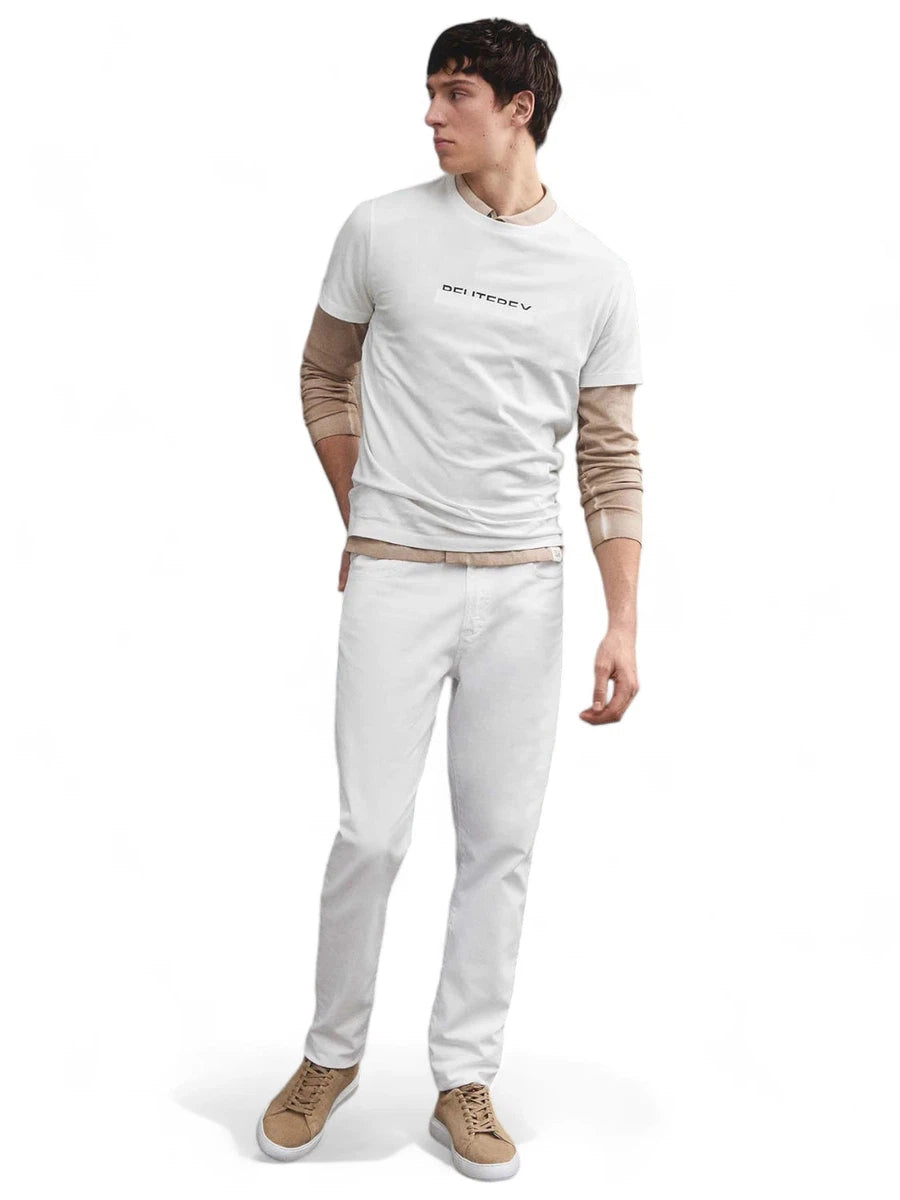 T-Shirt in Cotone con Scritta Logo-Peuterey-T-shirt-Vittorio Citro Boutique