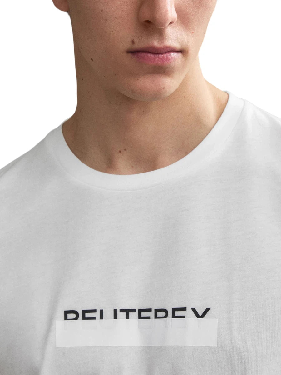T-Shirt in Cotone con Scritta Logo-Peuterey-T-shirt-Vittorio Citro Boutique