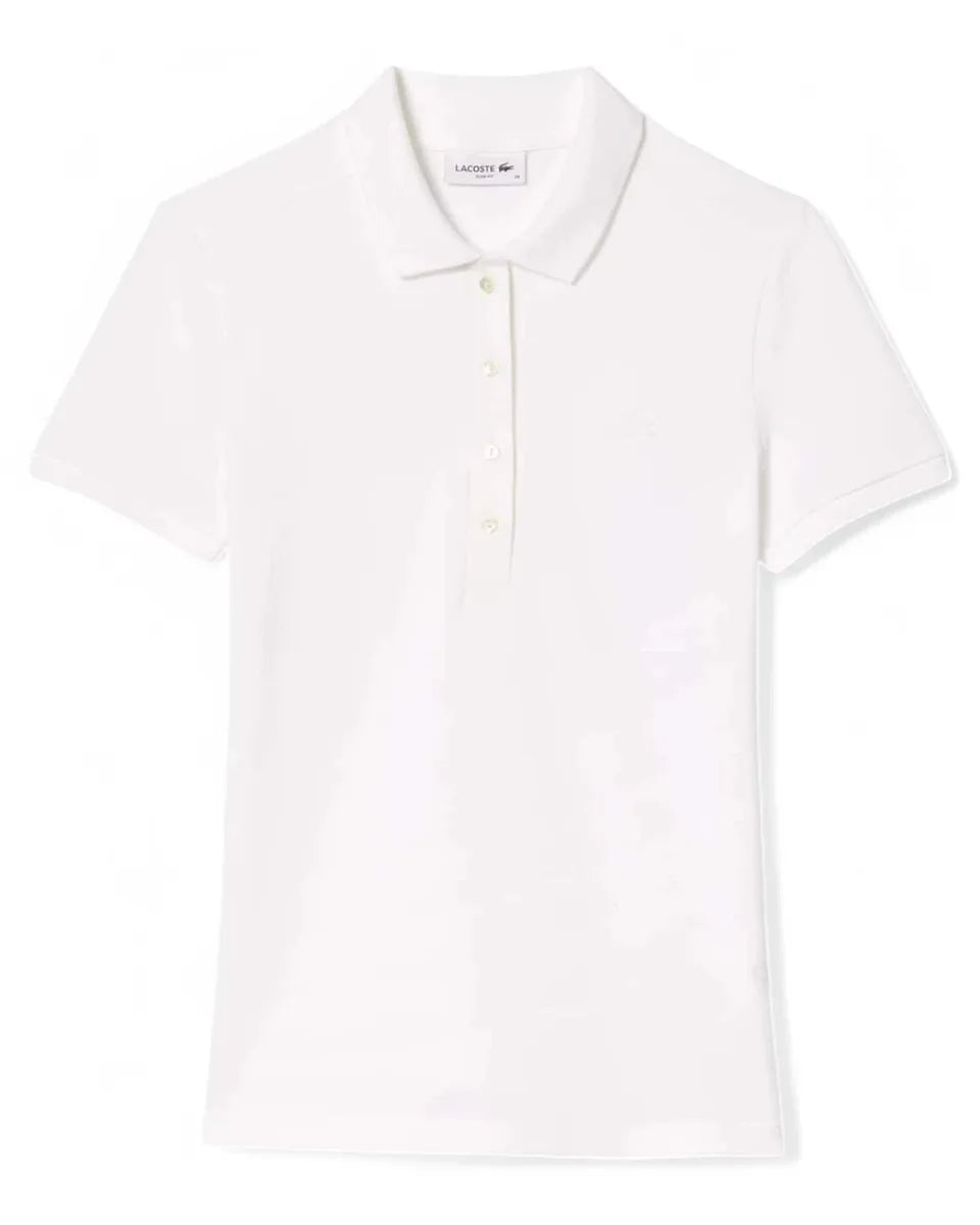 Polo da Donna Lacoste Slim Fit in Piqué di Cotone Stretch-LACOSTE-Polo-Vittorio Citro Boutique