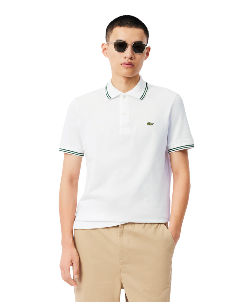 Polo Lacoste L.12.12 en Petit Piqué avec col contrasté