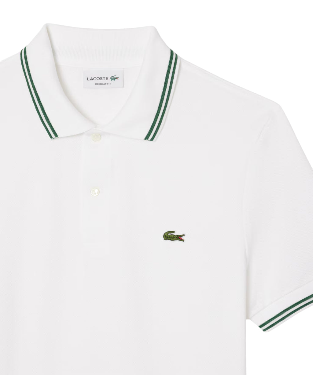 Polo Lacoste L.12.12 en Petit Piqué avec col contrasté