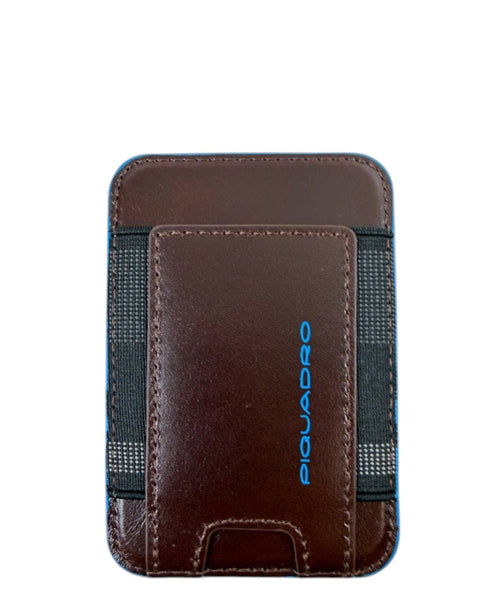 Portacarte Piquadro Verticale in Pelle MagSafe