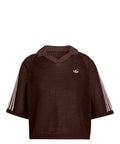Polo adidas en maille crochet col V