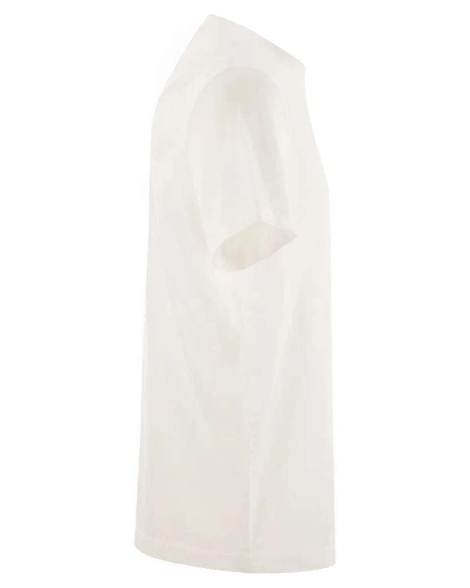 T-Shirt in Cotone con Ricamo Problema a monte...-Mc2 Saint Barth-T-shirt-Vittorio Citro Boutique