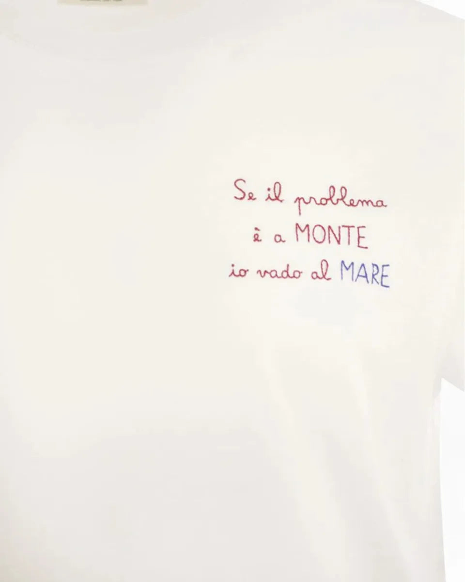T-Shirt in Cotone con Ricamo Problema a monte...-Mc2 Saint Barth-T-shirt-Vittorio Citro Boutique