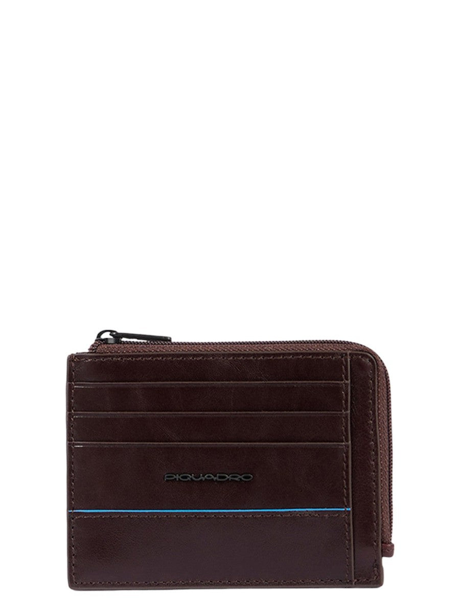 Portamonete in Pelle Blue Square con Porta Documenti e Carte di Credito-Piquadro-Portadocumenti-Vittorio Citro Boutique