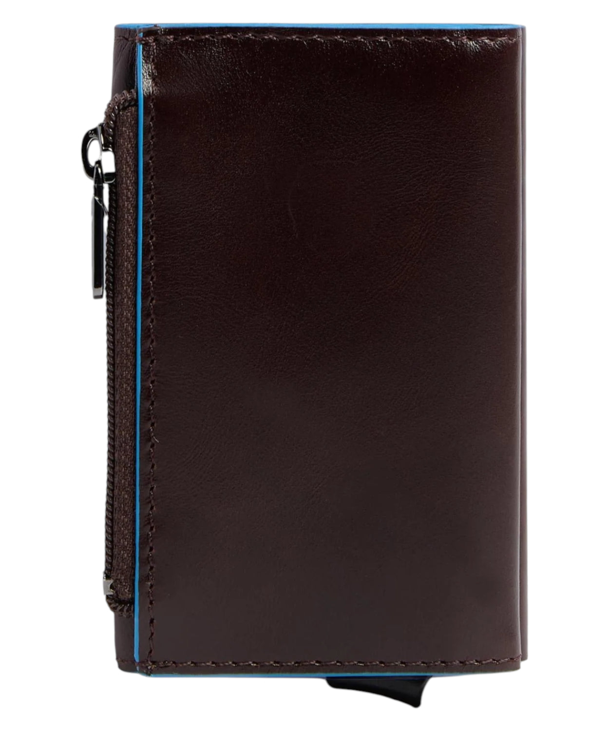 Portafoglio Uomo Compatto Automatico in Pelle e Metallo