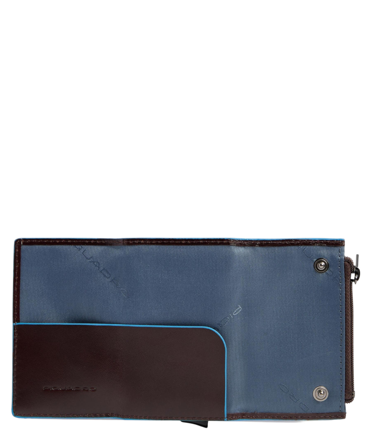 Portafoglio Uomo Compatto Automatico in Pelle e Metallo