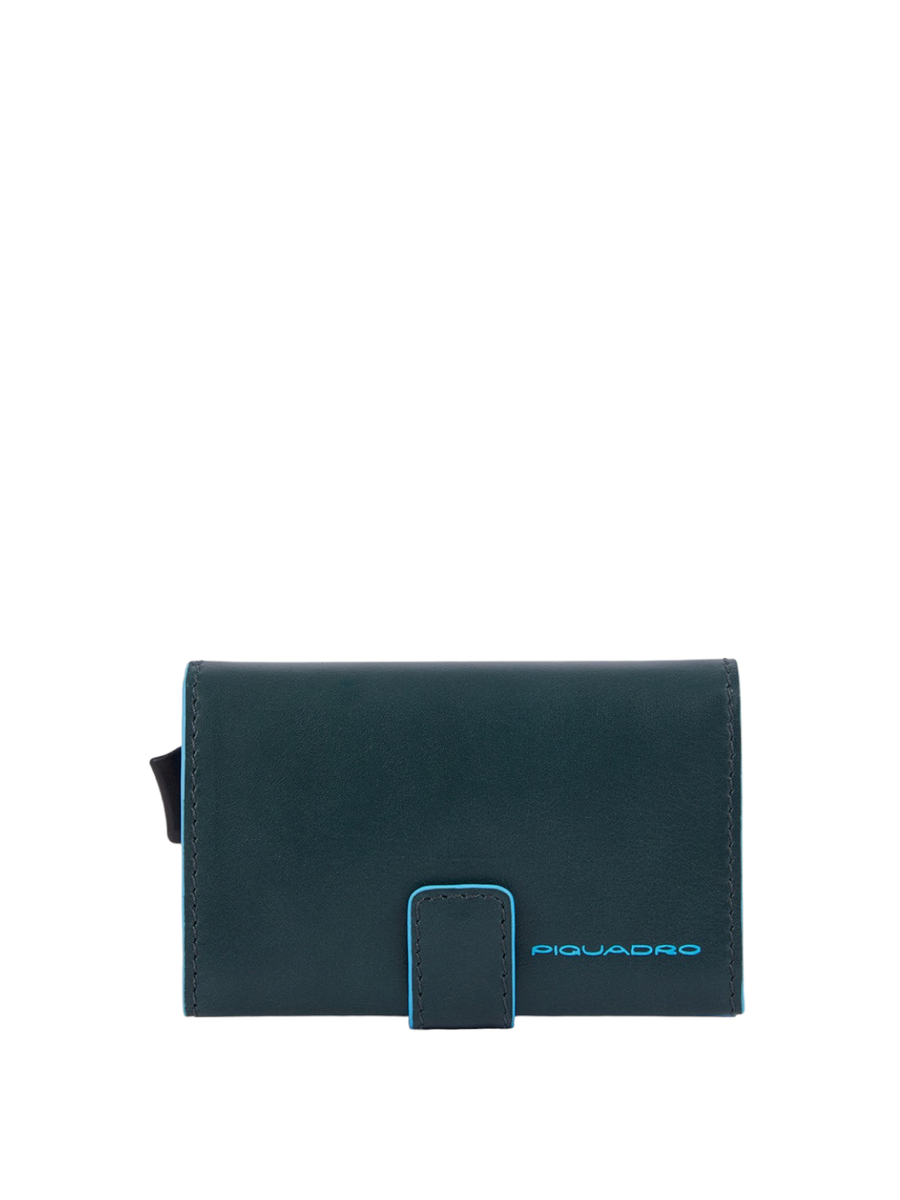 Metal credit card holder case-Piquadro-Portafogli-Vittorio Citro Boutique