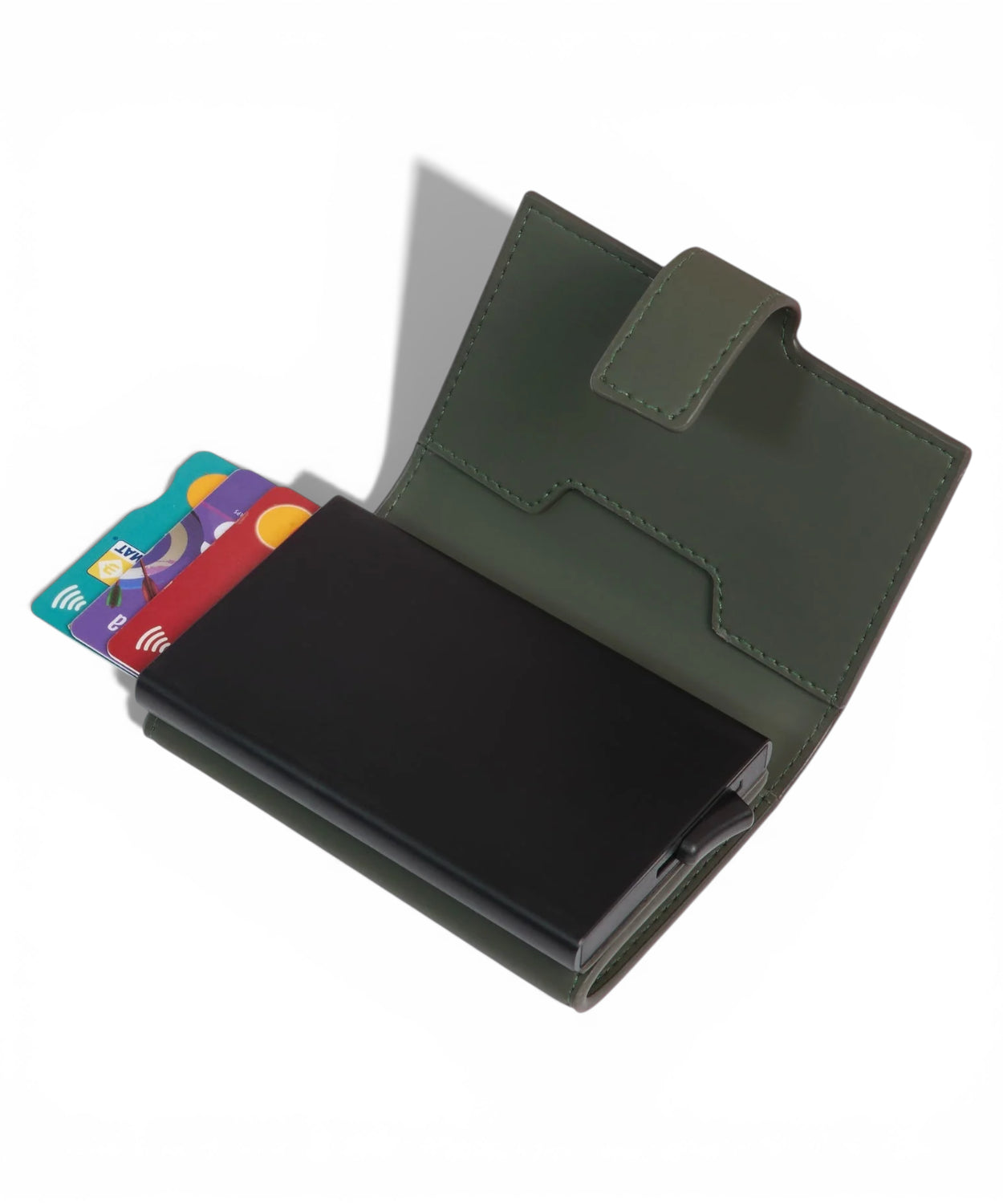 Piquadro Porta Carte Pop-Up Metallo e Tessuto