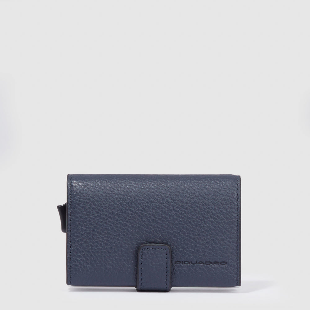 Porta carte di credito in metallo-Piquadro-Portafogli-Vittorio Citro Boutique