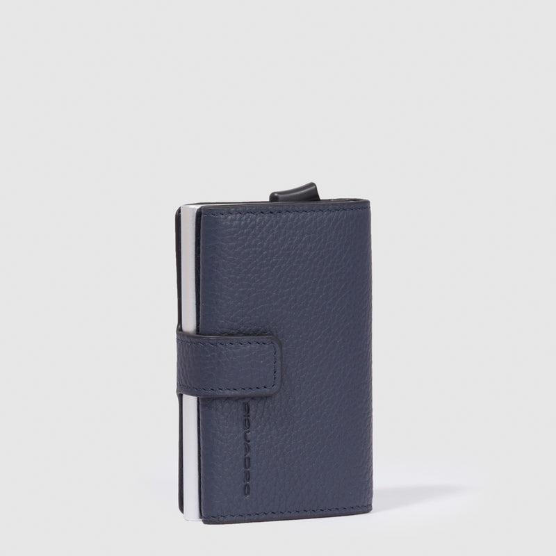 Porta carte di credito in metallo-Piquadro-Portafogli-Vittorio Citro Boutique