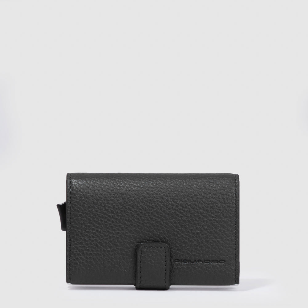 Porta carte di credito in metallo-Piquadro-Portafogli-Vittorio Citro Boutique