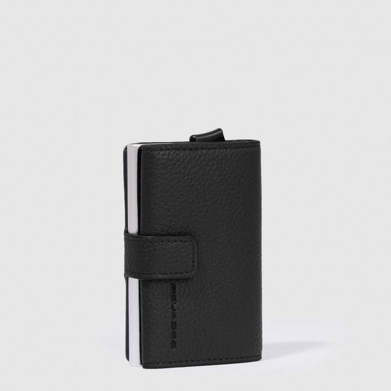 Porta carte di credito in metallo-Piquadro-Portafogli-Vittorio Citro Boutique
