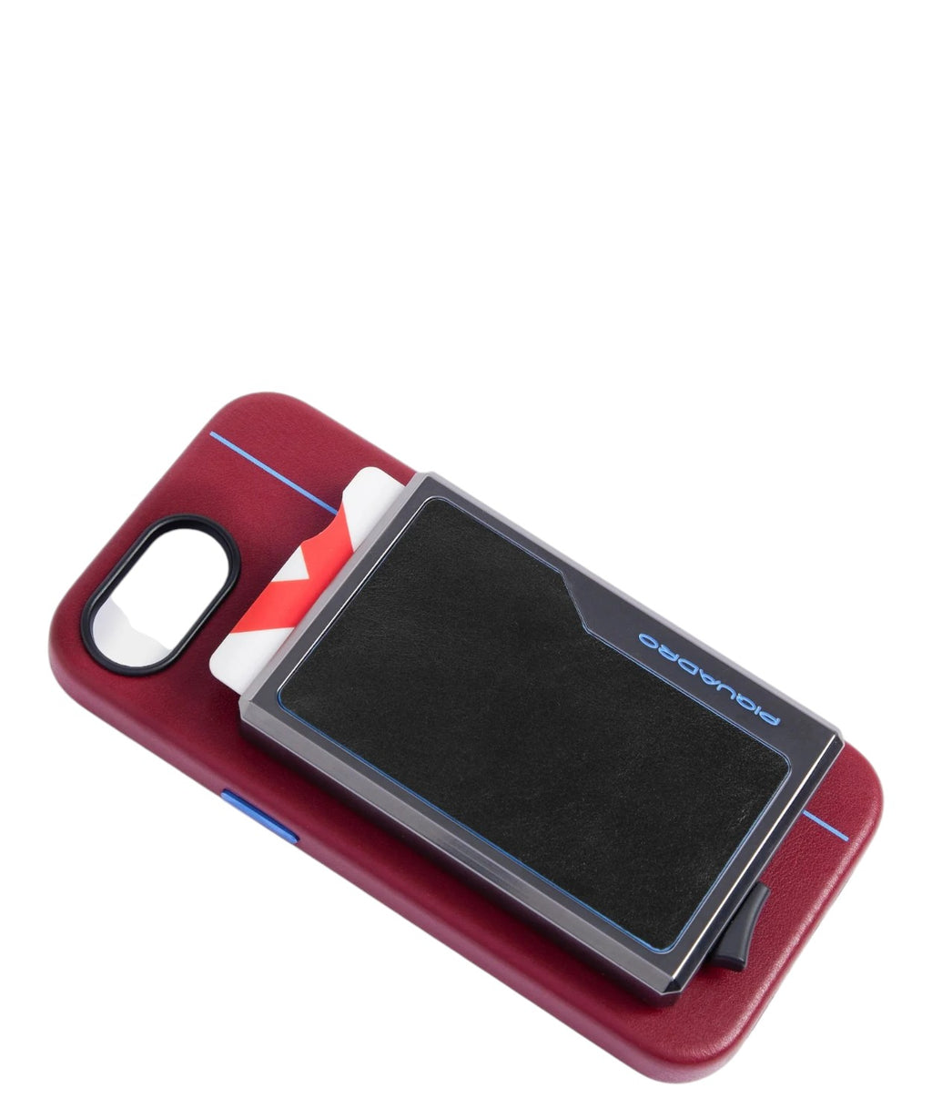 Portacarte Uomo Automatico MagSafe in Metallo e Pelle