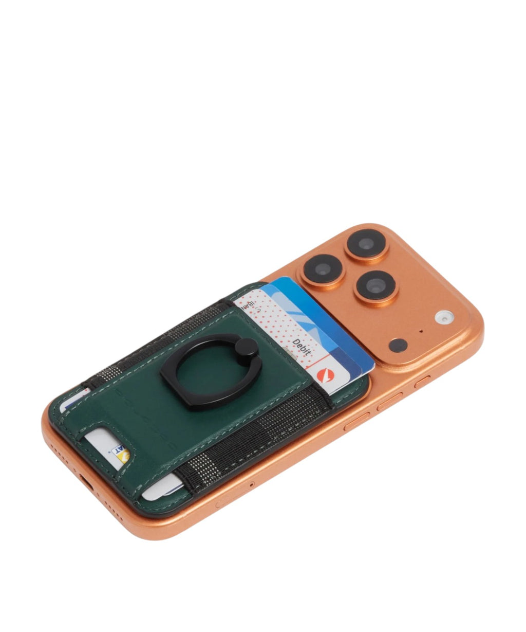 Portacarte Piquadro MagSafe in Pelle con Anello Pratico