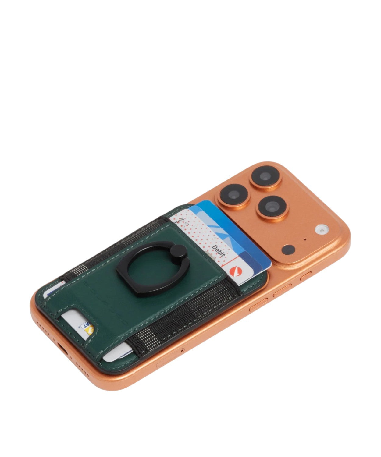 Portacarte Piquadro MagSafe in Pelle con Anello Pratico