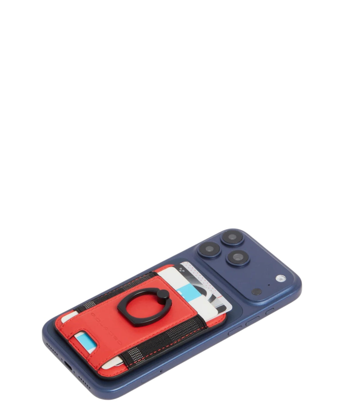 Portacarte Piquadro in Pelle con Anello MagSafe