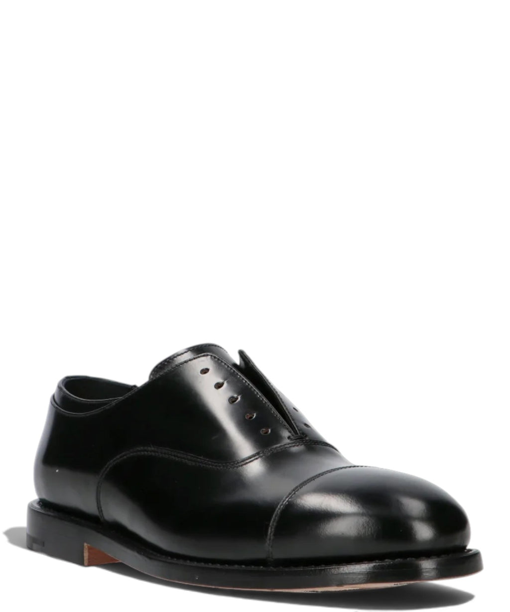 Stringata Uomo Premiata: Eleganza in Pelle Nera