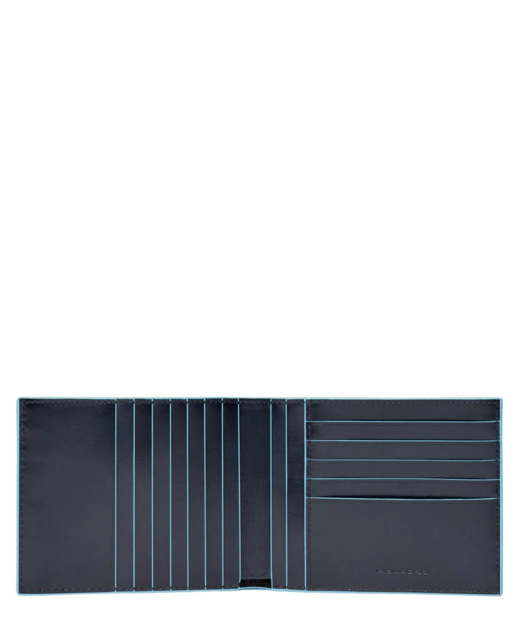 Portefeuille homme avec 12 porte-cartes blue square
