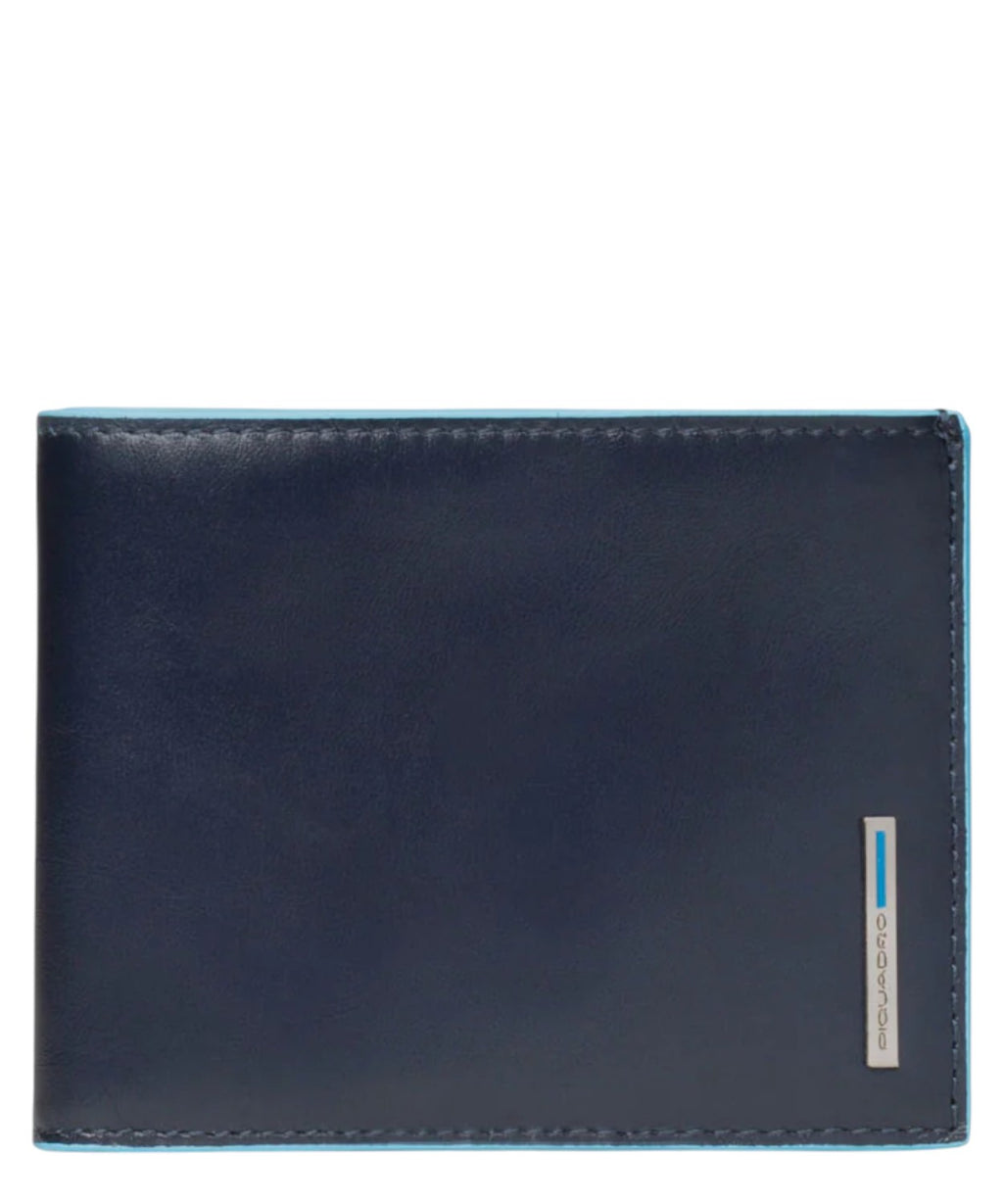 Portefeuille homme avec 12 porte-cartes blue square