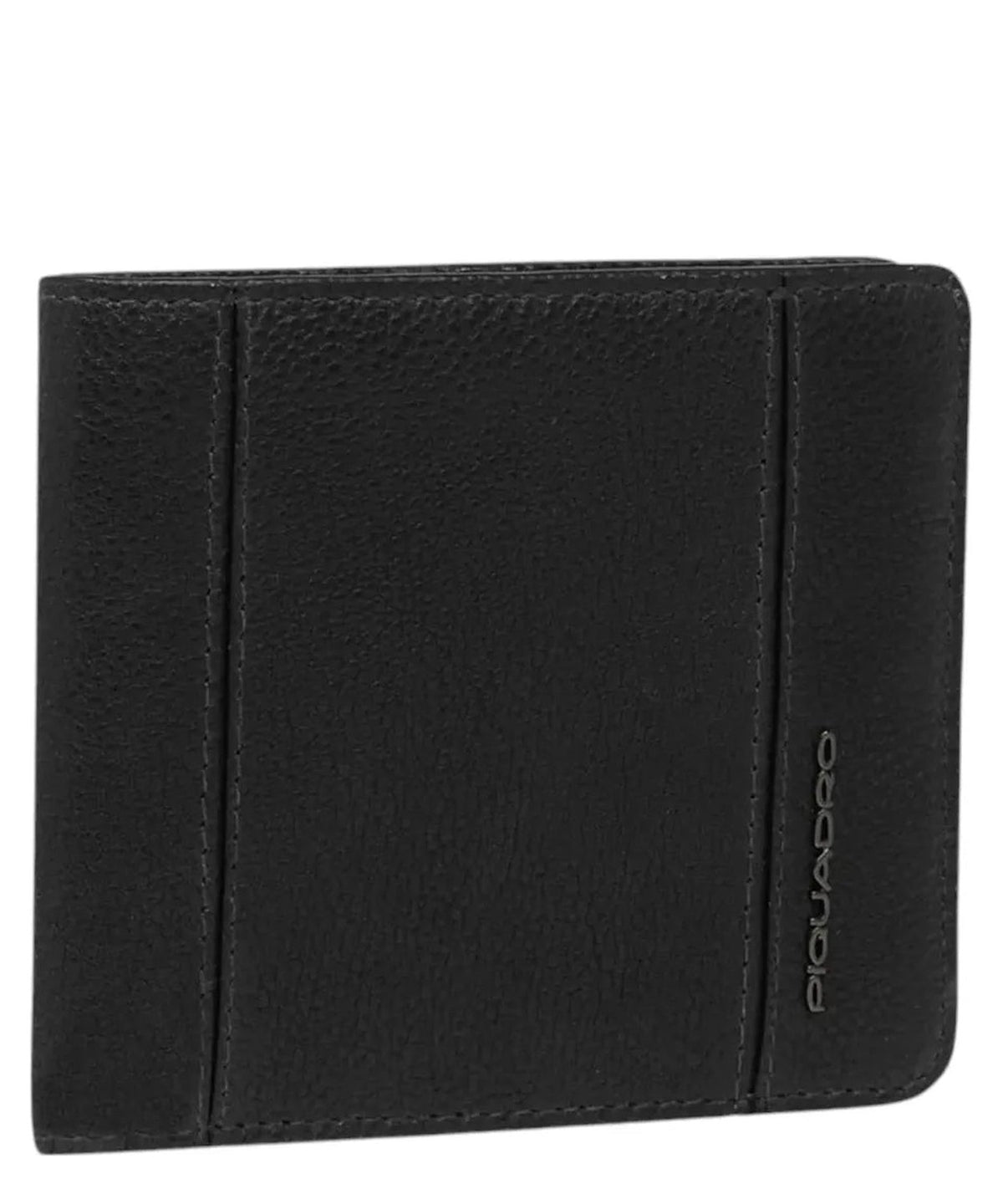 Portafoglio in Pelle con Porta Documenti Rimovibile-Portafogli-Piquadro-Vittorio Citro Boutique