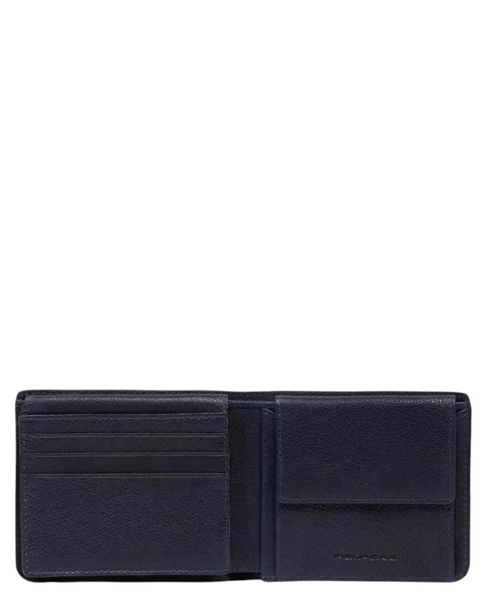 Portafogli in Pelle con Volantino Porta Documenti e Protezione RFID-Portafogli-Piquadro-Vittorio Citro Boutique