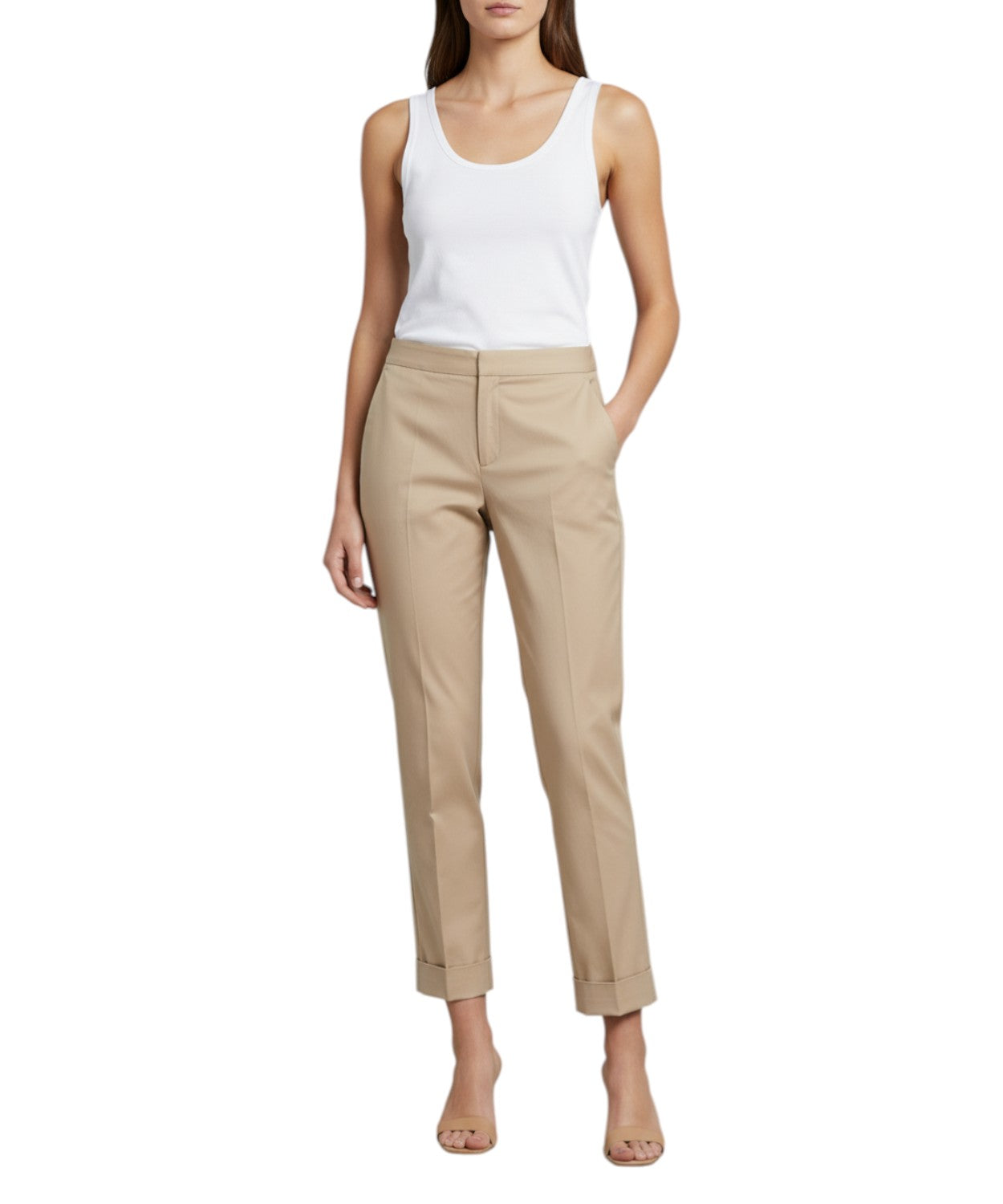 Pantalone a Sigaretta Twinset con Piega e Tasche America