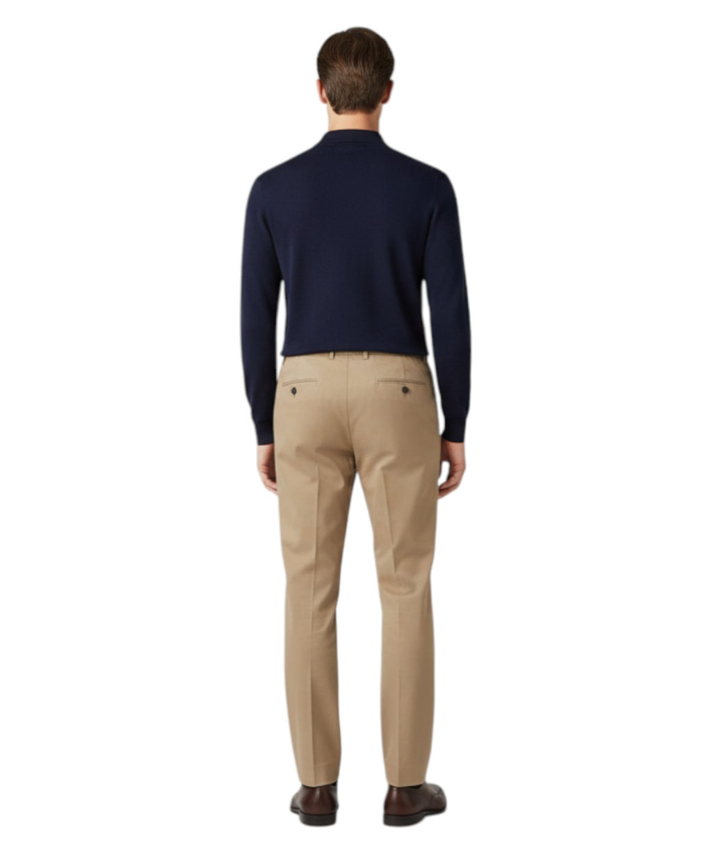 Pantalon homme Be Able Sammy beige à double pince