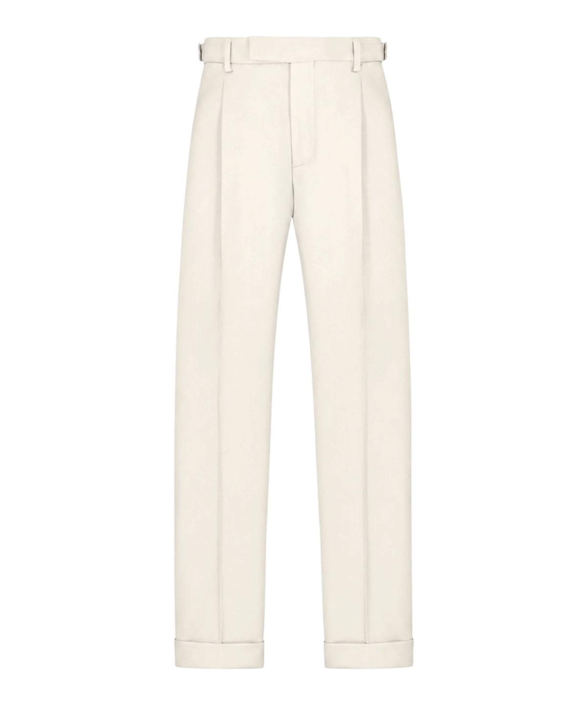 Pantalons Homme à pinces en sergé de laine stretch